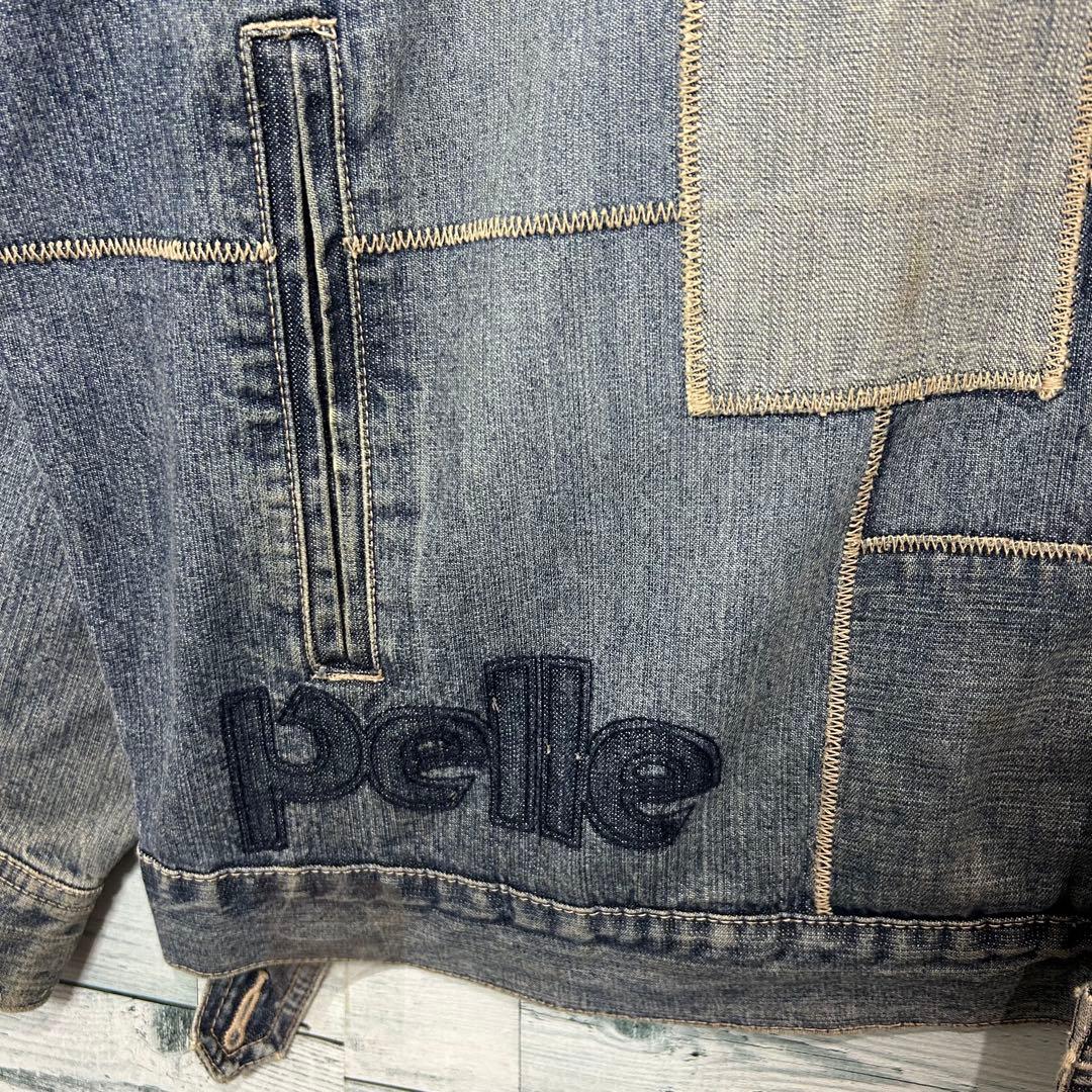 90s OLD Pelle Pelle 刺繍 パッチワーク カバーオール