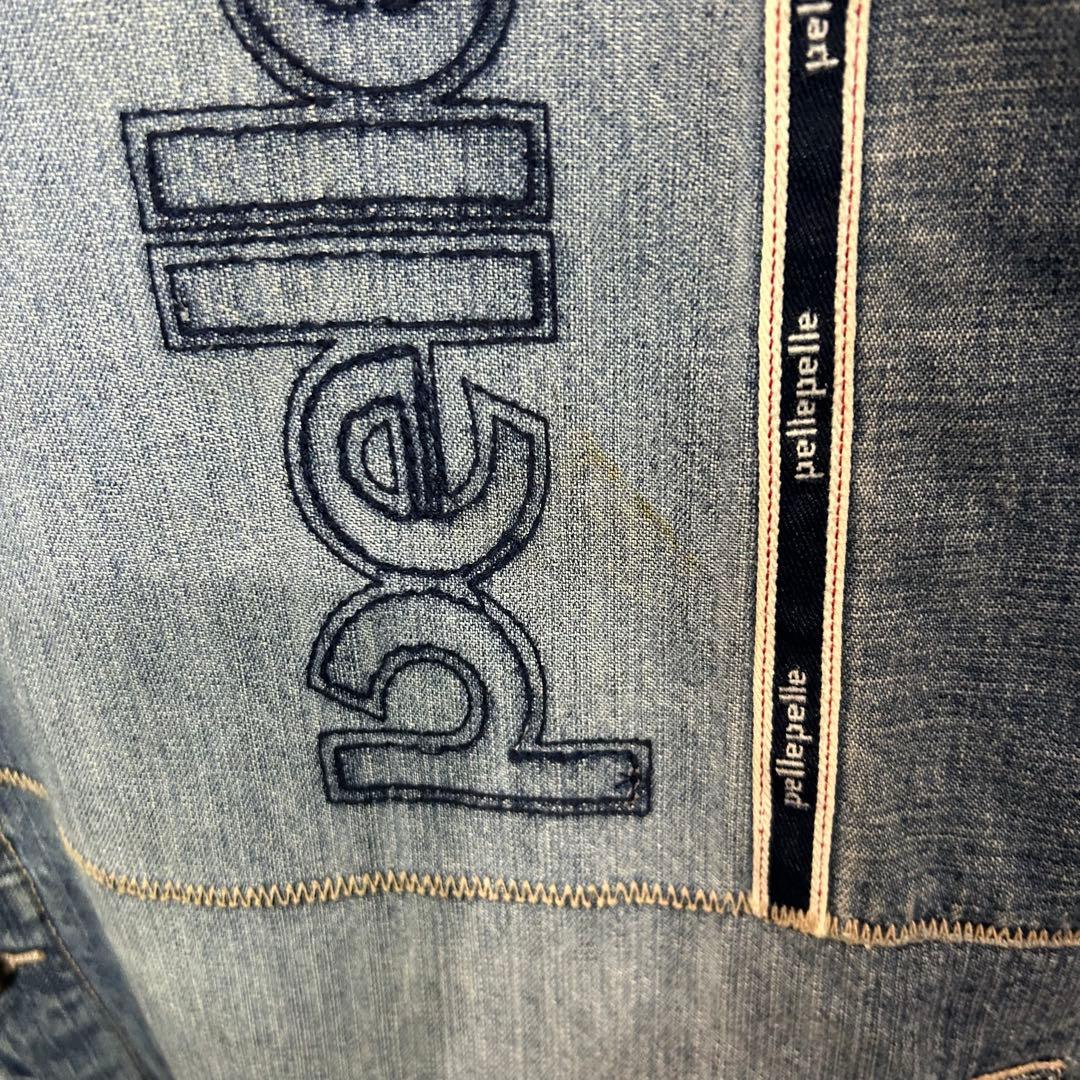 90s OLD Pelle Pelle 刺繍 パッチワーク カバーオール