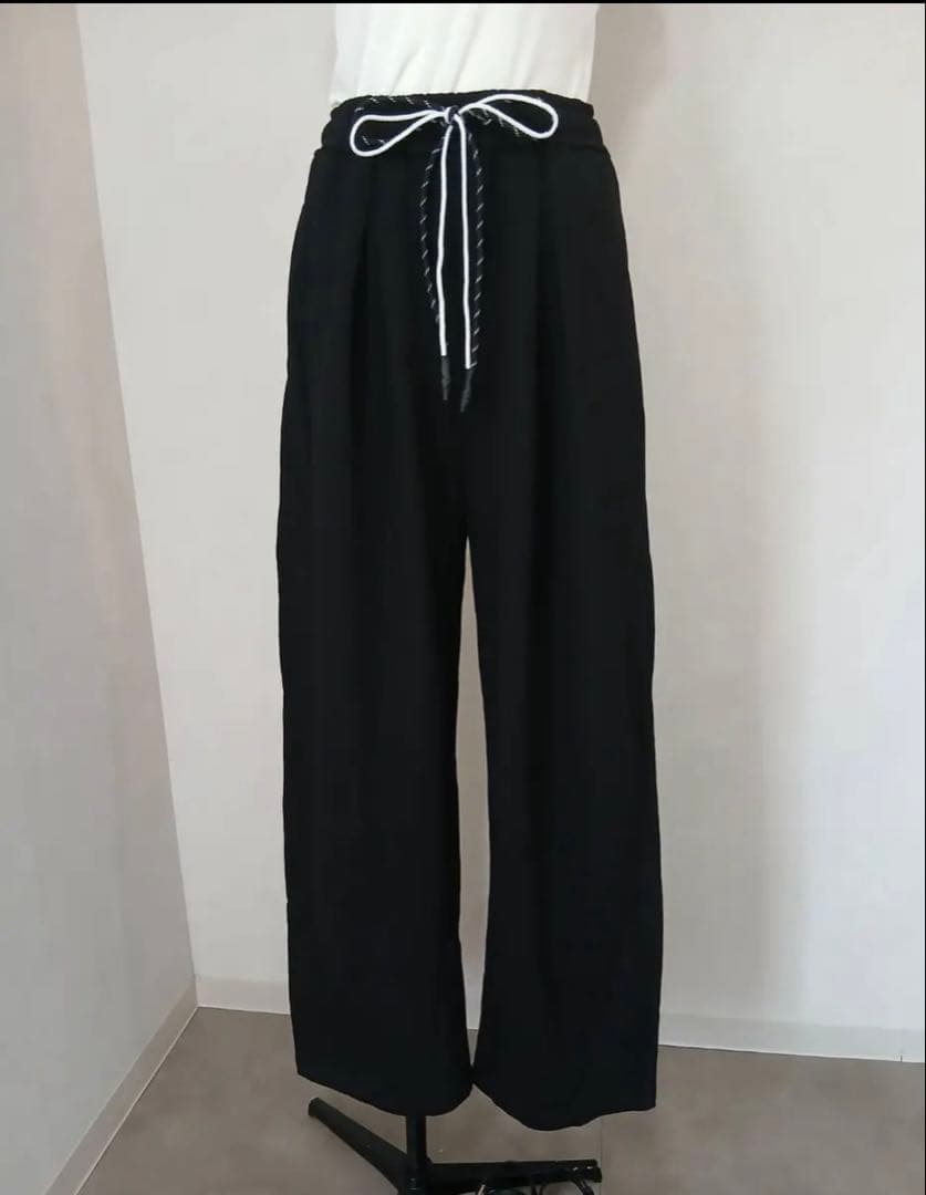 新品タグ付き　MIDVEIN スウェットパンツ　ブラック　サイズ2