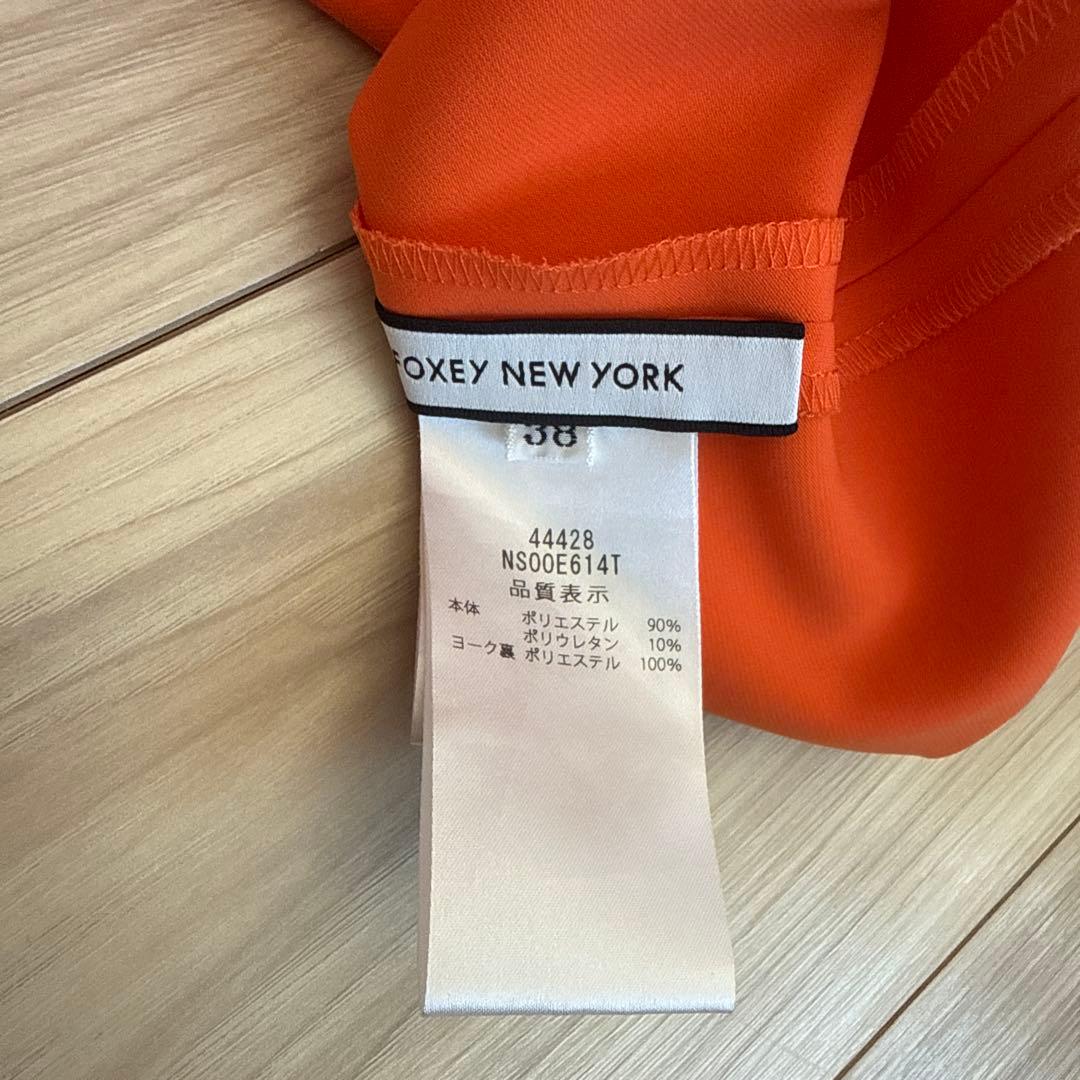 FOXY ノースリーブオレンジロングワンピース