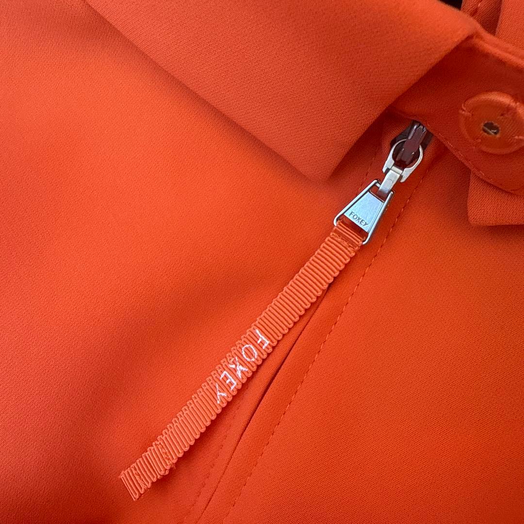 FOXY ノースリーブオレンジロングワンピース