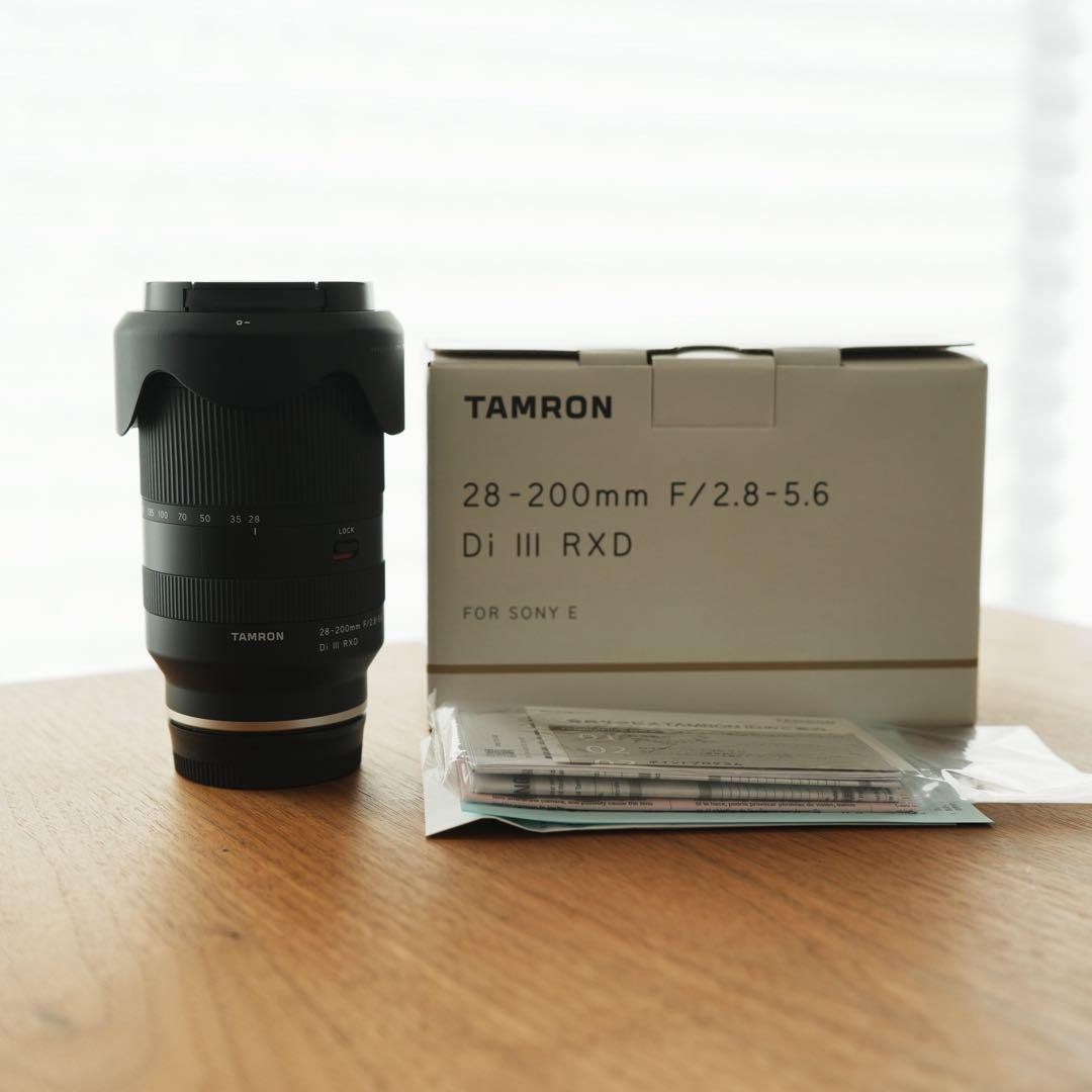 タムロン28-200mm.f2.8-5.6ソニー Eマウント 25年9月新品購入