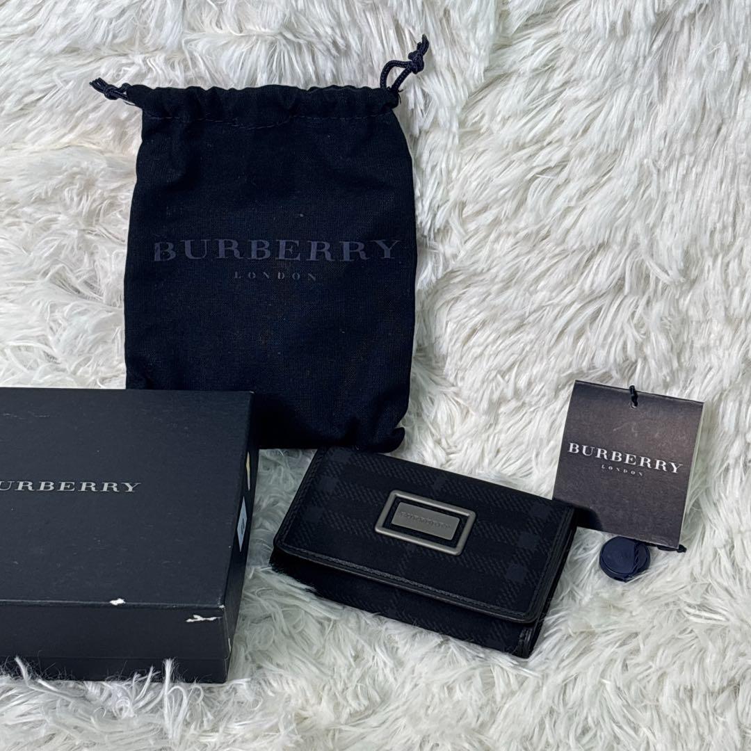 BURBERRY ブラックチェック キーケース 新品　メンズ　レディース