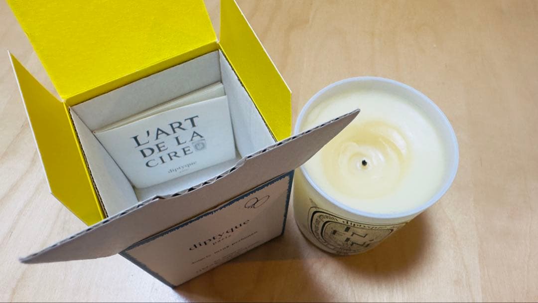 ミナペルホネン × diptyque コラボキャンドル 専用ポーチ セット