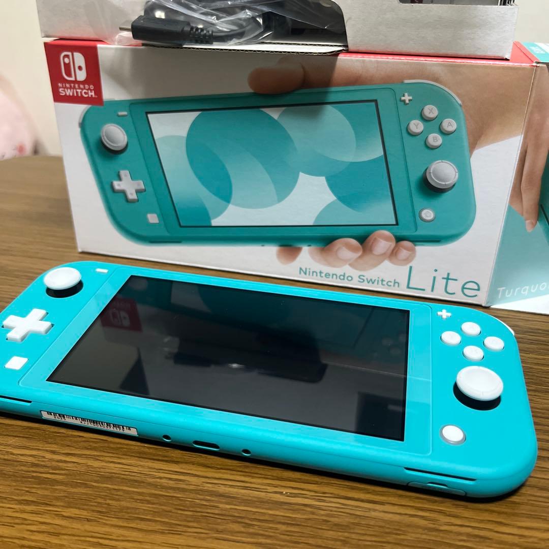 【そら】Nintendo Switch Lite ターコイズ 本体 箱付き