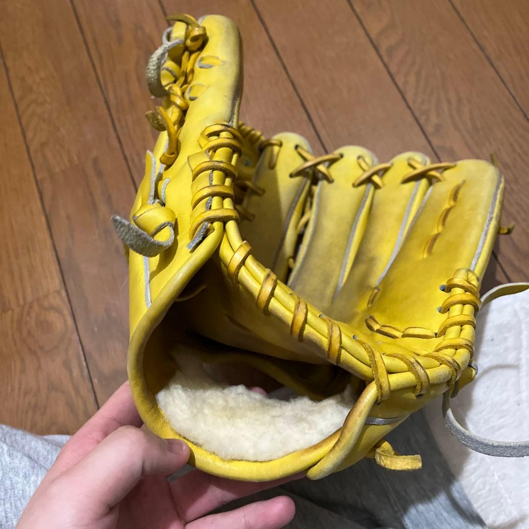 ゴールドステージ 硬式グローブ イエロー 25.5cm