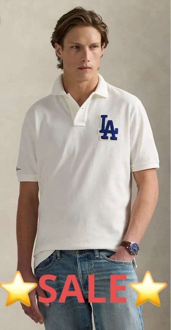ポロ×ドジャースコラボ　ポロシャツ