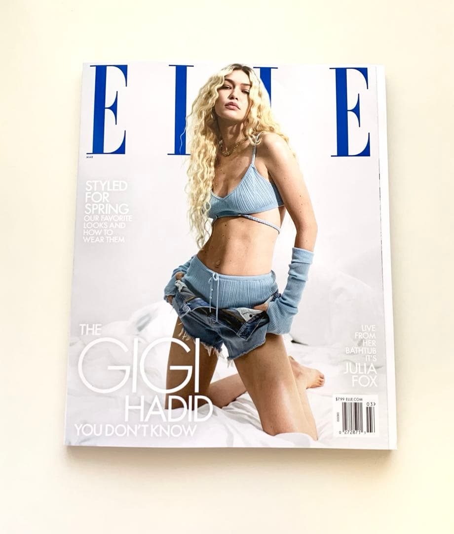 女性情報誌 ELLE US March 2023 Gigi Hadid