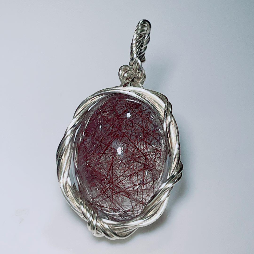 ワイヤーレッドルチルペンダントNO25-1554