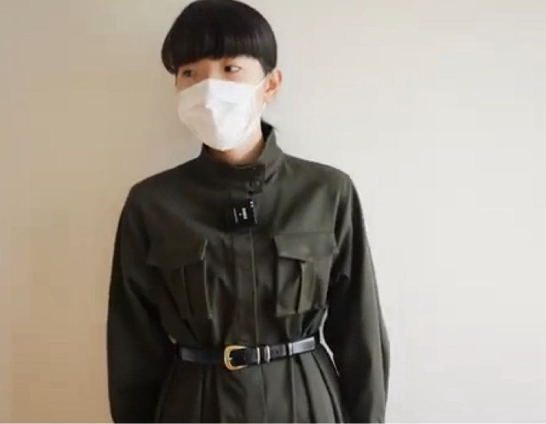 Foufou カツラギミリタリーワンピースMサイズ