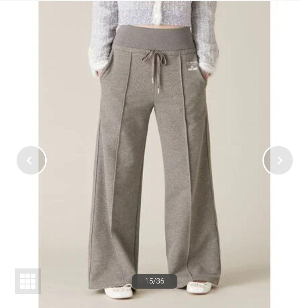 LILY BROWN×MARY QUANT スウェットパンツ グレー