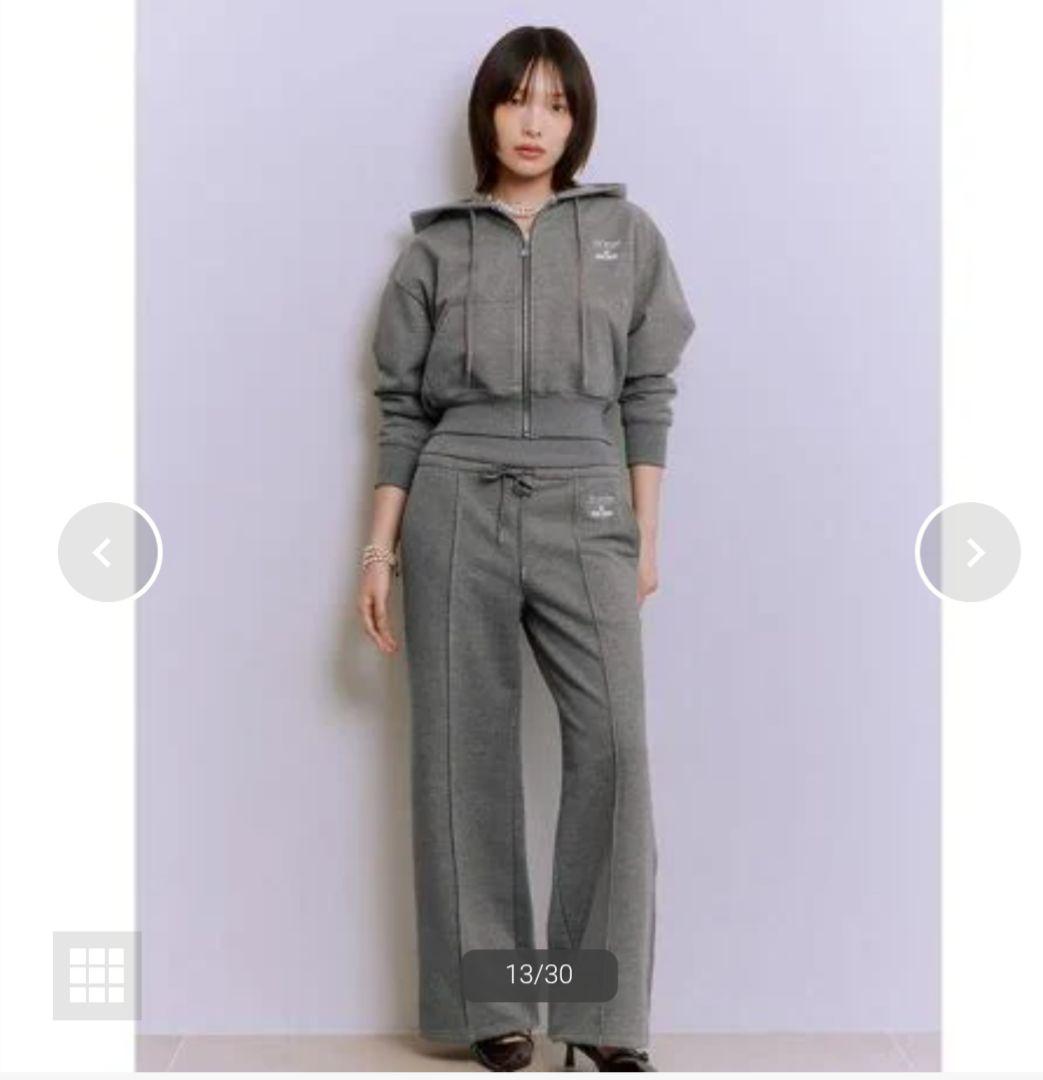 LILY BROWN×MARY QUANT スウェットパンツ グレー