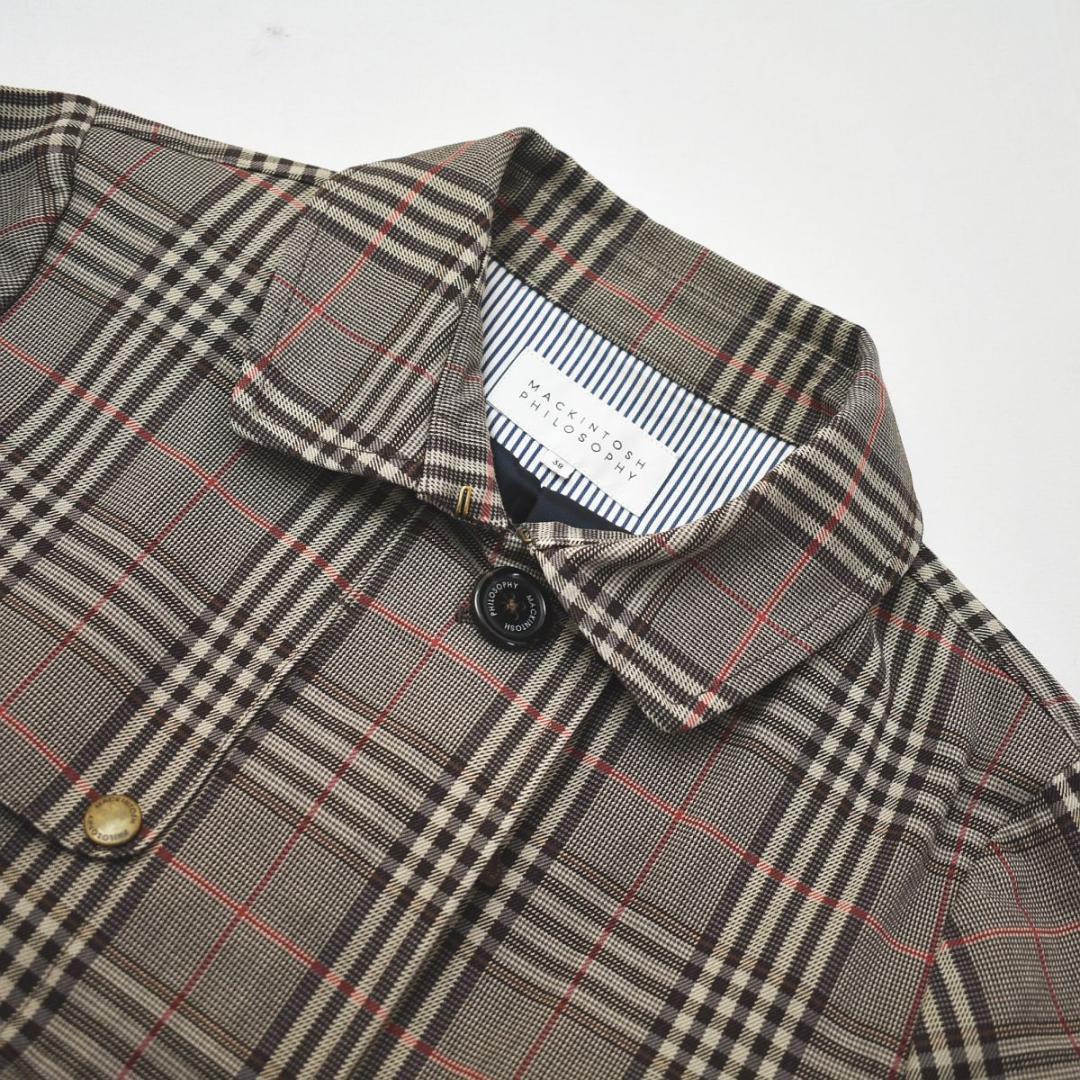 【美品】 マッキントッシュフィロソフィー ショート トレンチコート ブラウン ♪