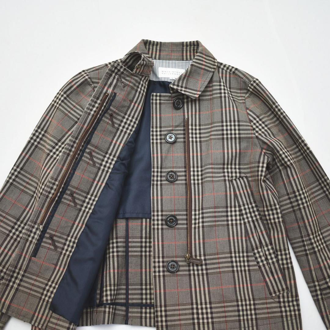 【美品】 マッキントッシュフィロソフィー ショート トレンチコート ブラウン ♪