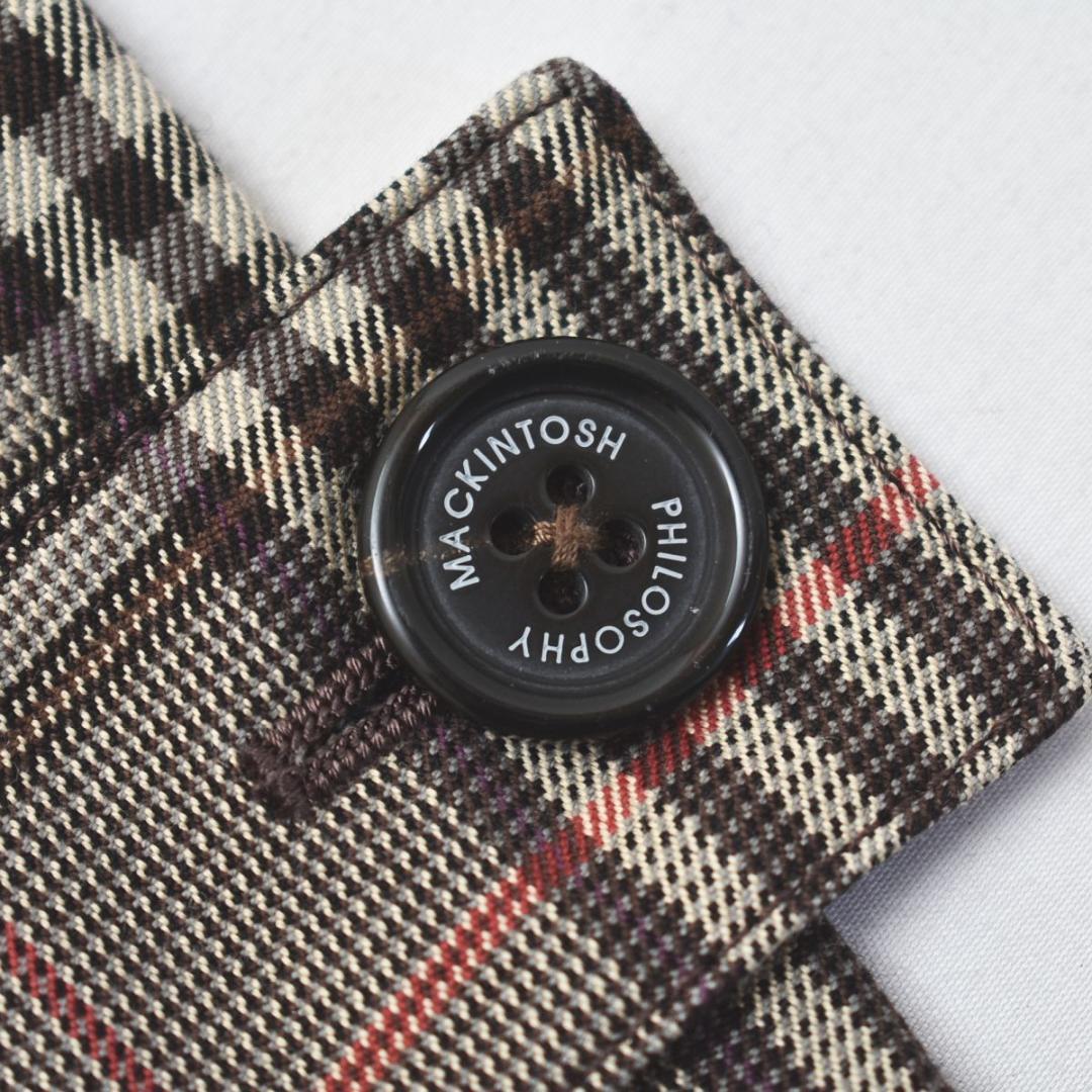 【美品】 マッキントッシュフィロソフィー ショート トレンチコート ブラウン ♪