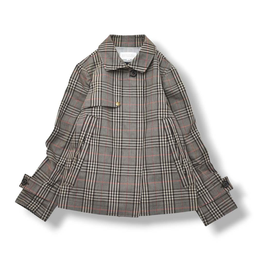 【美品】 マッキントッシュフィロソフィー ショート トレンチコート ブラウン ♪