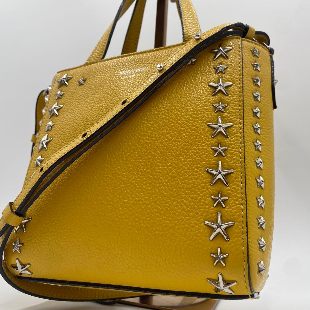 ジミーチュウ ブリア スタースタッズ 2WAY ミニ ハンドバッグ ショルダー