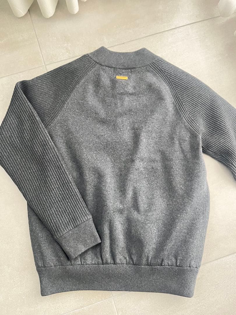 【未使用】St ANDREWS セント・アンドリュース 裏地付ニットブルゾン S