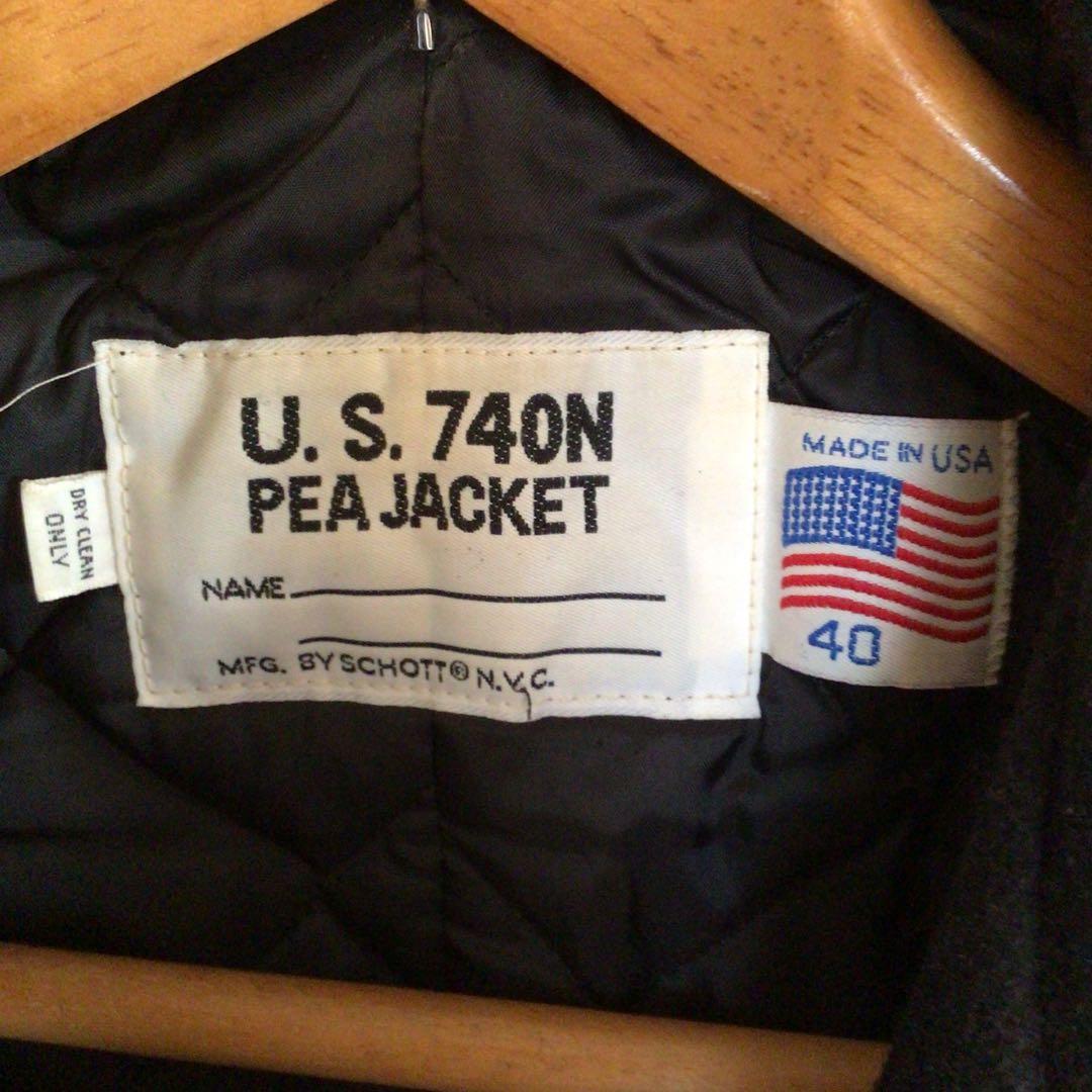 SCHOTT PEACOAT ブラック 40