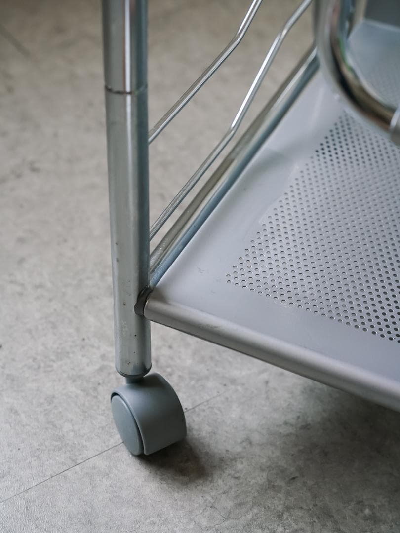 80-90's vintage パンチングメタル テーブル/TVボード モダン