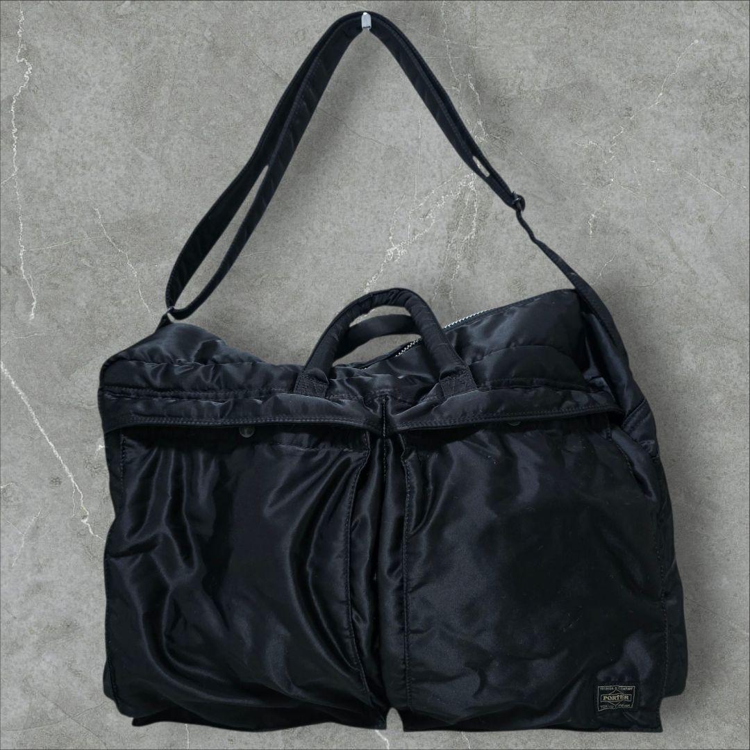 【美品】PORTER タンカー XLサイズ ブラック ボストンバッグ　2WAY