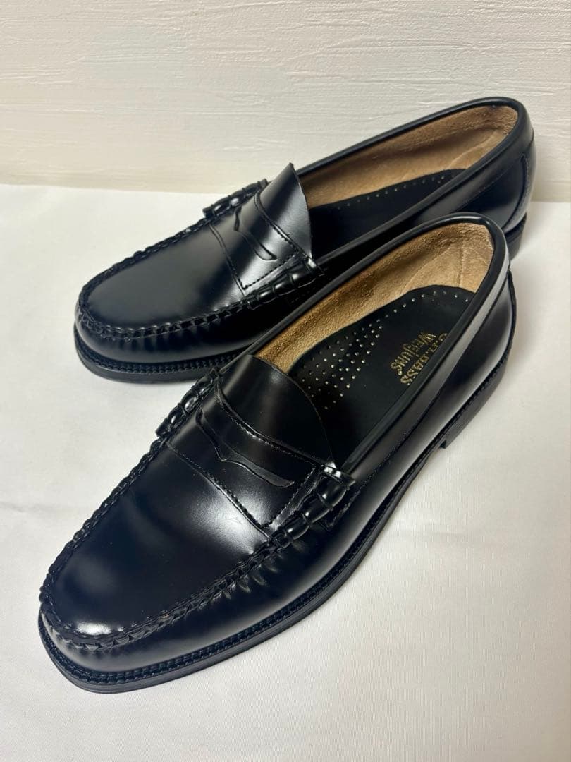 【美品】G.H.BASS　LARSON　11711D　BLACK