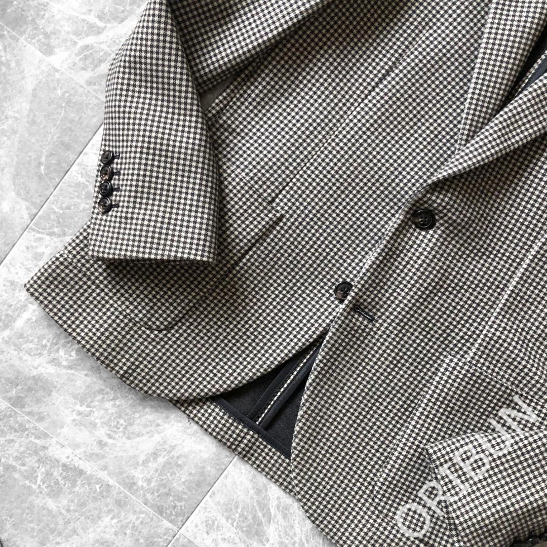 Circolo カシミアタッチ シェパードチェックコットンジャージー ジャケット