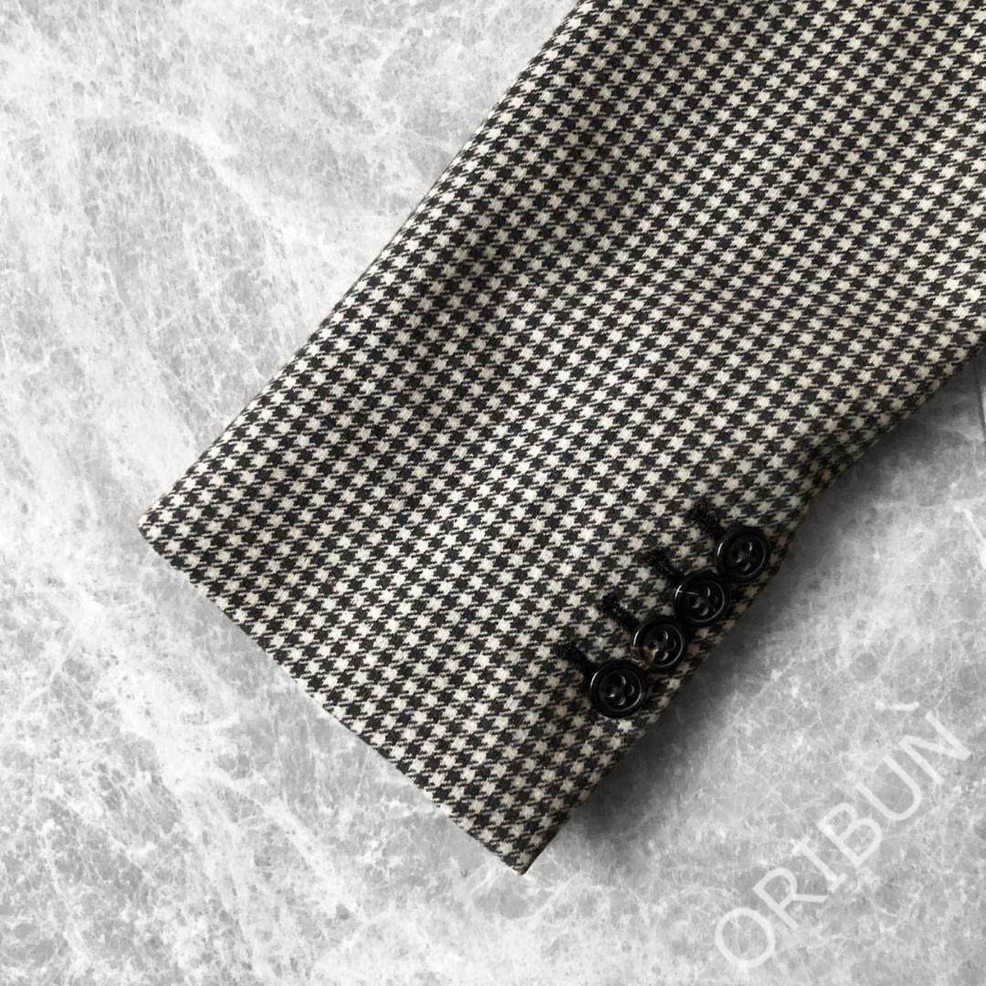 Circolo カシミアタッチ シェパードチェックコットンジャージー ジャケット