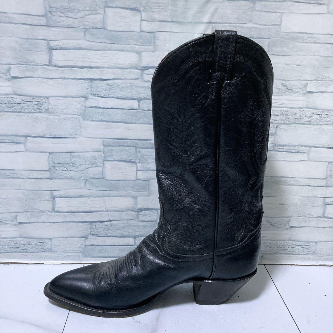トニーラマ ウエスタンブーツ USA カウボーイ 本革 ブラック 黒 27