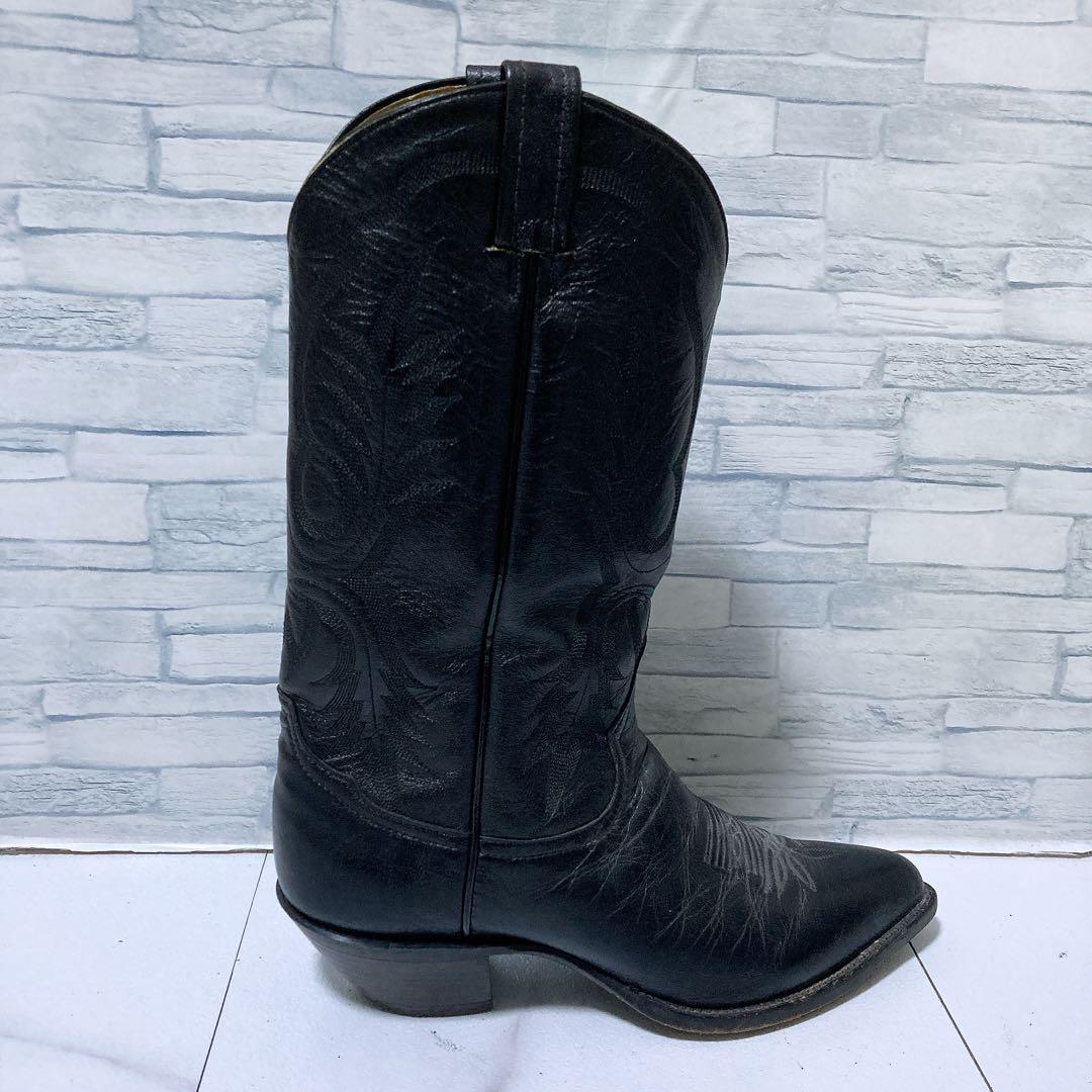 トニーラマ ウエスタンブーツ USA カウボーイ 本革 ブラック 黒 27