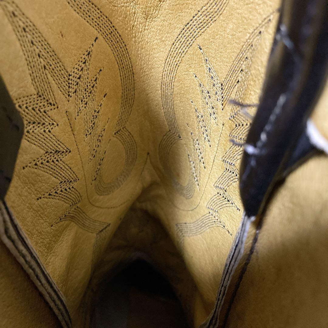 トニーラマ ウエスタンブーツ USA カウボーイ 本革 ブラック 黒 27