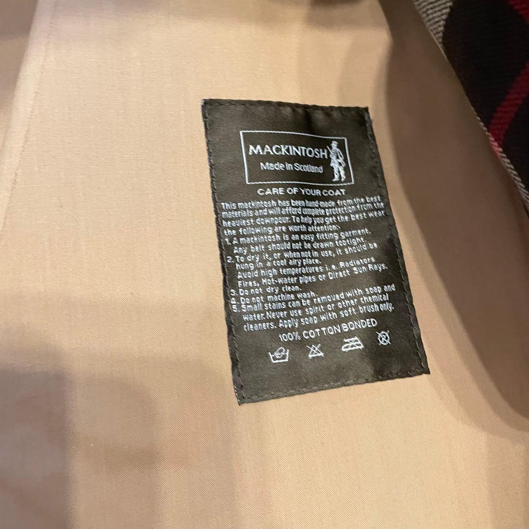 MACKINTOSH LONDON スコットランド製ライナー付きゴム引きコート