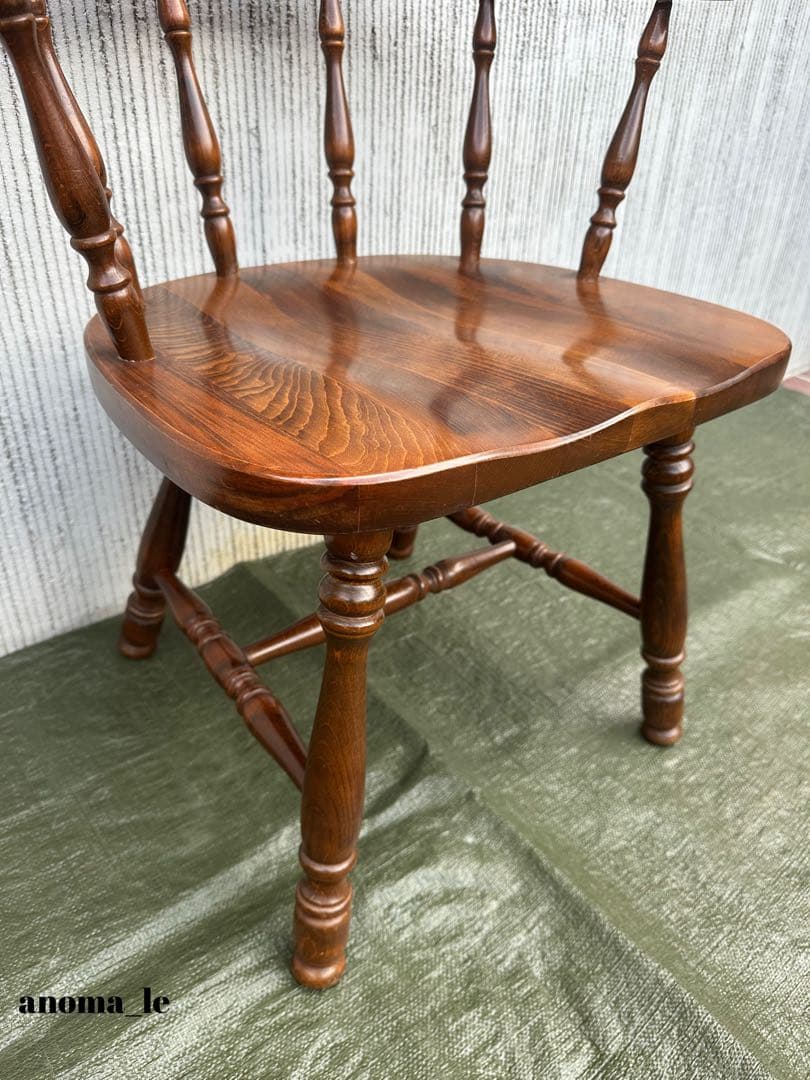 【ダイニングチェア】飛騨産業　キツツキ　ウィンザーチェア　ヴィンテージ◎