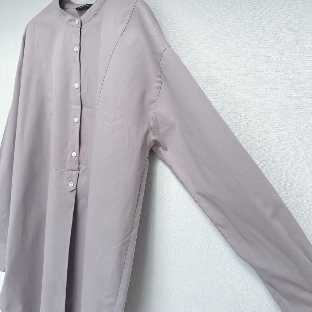 美品！完売品✾our✾シワになりにくい胸元切り替えロングシャツ