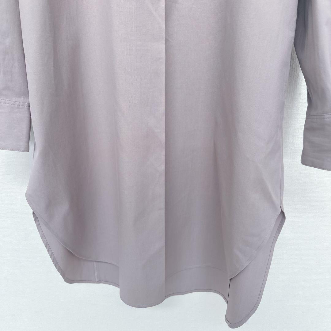 美品！完売品✾our✾シワになりにくい胸元切り替えロングシャツ