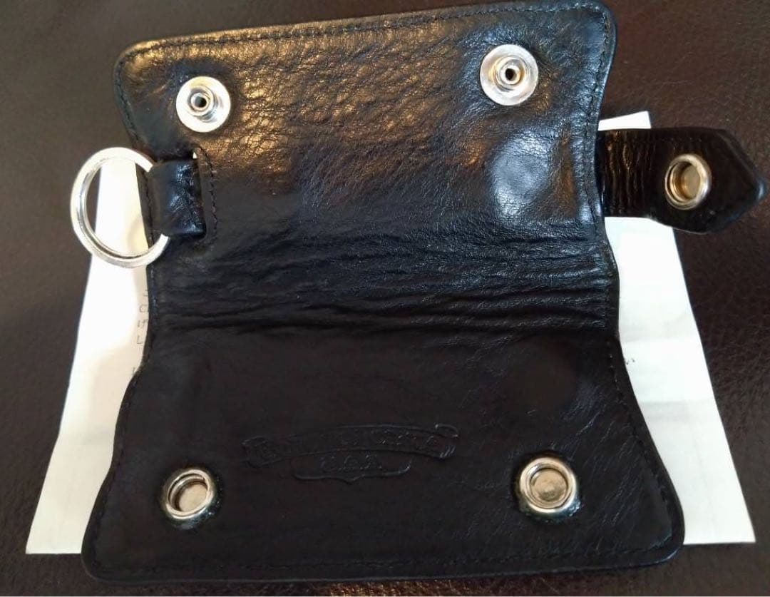 CHROME HEARTSキーホルダー ギャランティ有り 黒いレザーキーケース