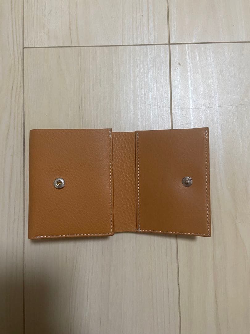 Hender Scheme ブラウン 二つ折り財布 カードポケット4つ