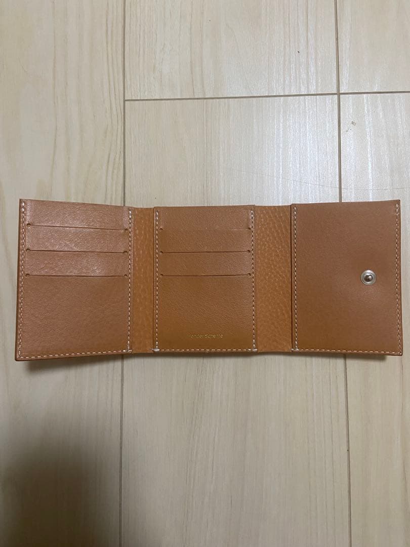 Hender Scheme ブラウン 二つ折り財布 カードポケット4つ
