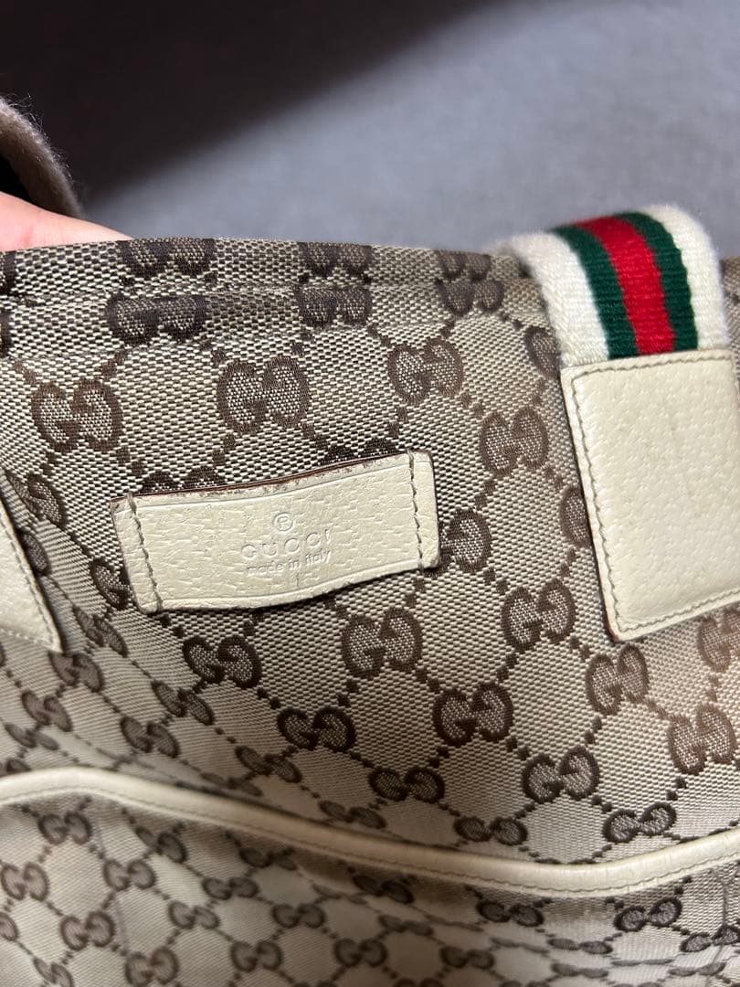 R*️様 GUCCI GGキャンバス ビジネスバッグ