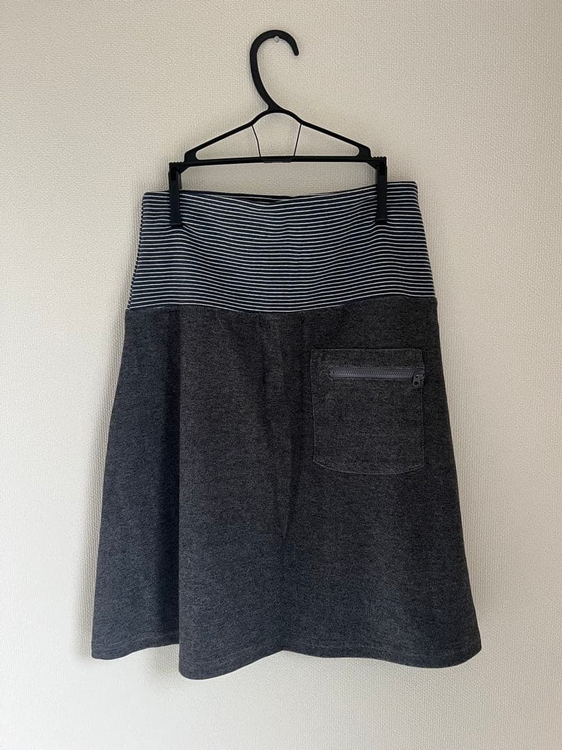 新品未使用！　COYSEIO スカート　STRIPE SKIRT ダークグレー