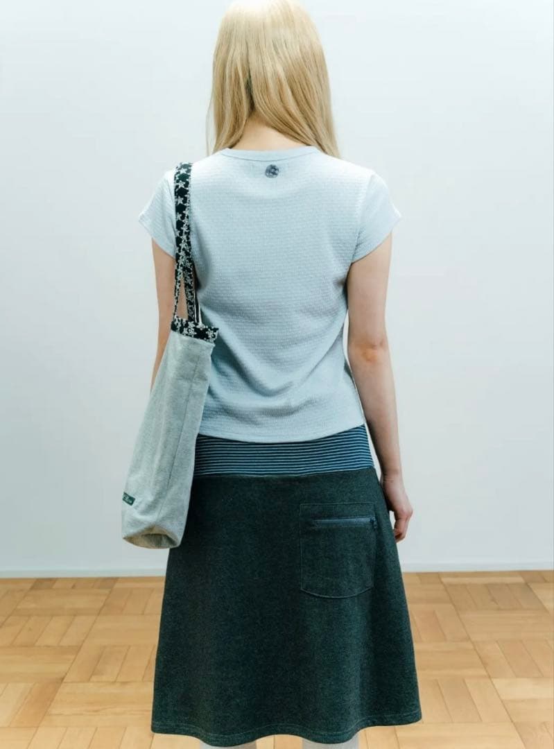 新品未使用！　COYSEIO スカート　STRIPE SKIRT ダークグレー