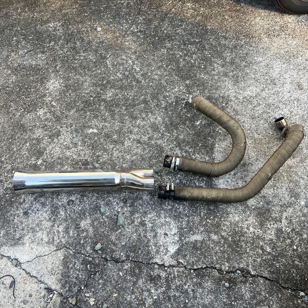 即購入OK ドラッグスター400取り外し 社外　アメリカンドラッカーズ　マフラー