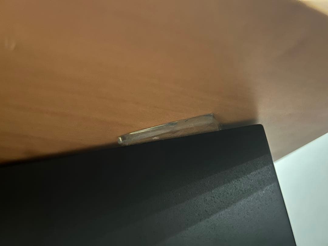 大塚家具 栃 一枚板 テーブル 幅1655ｘ奥755-820ｘ厚45mm 足は別