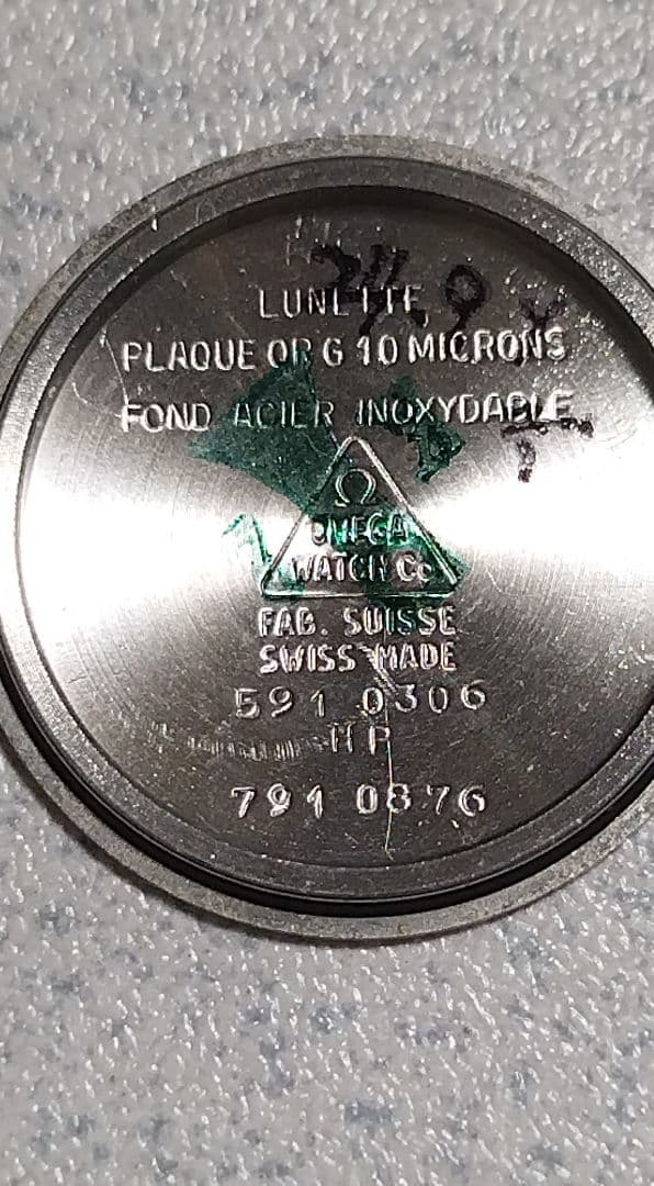 【極美品】OMEGA クォーツ 【GF 金張りケース／金張りメッシュベルト】