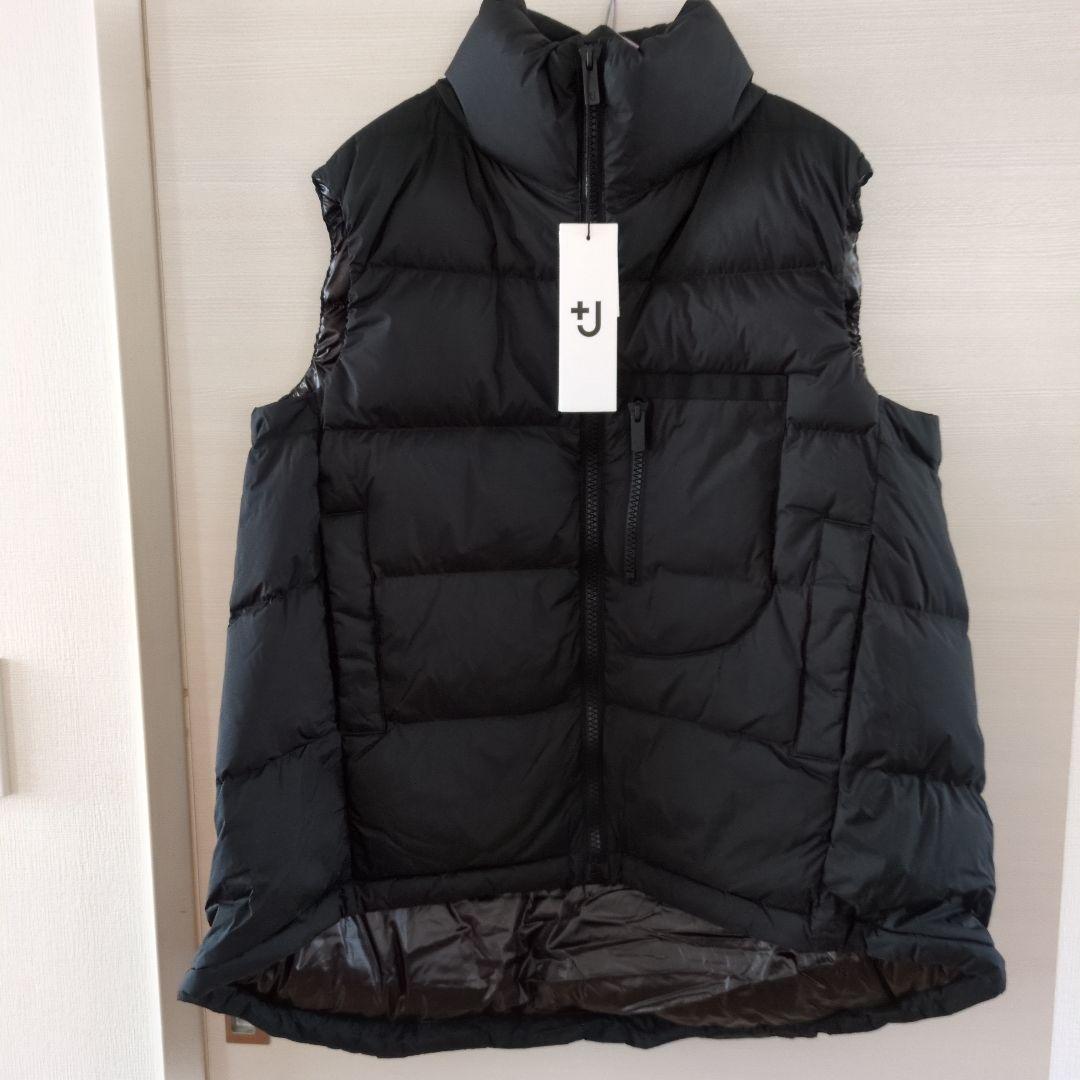 ユニクロ　+J ジルサンダー　ブラックダウンベスト