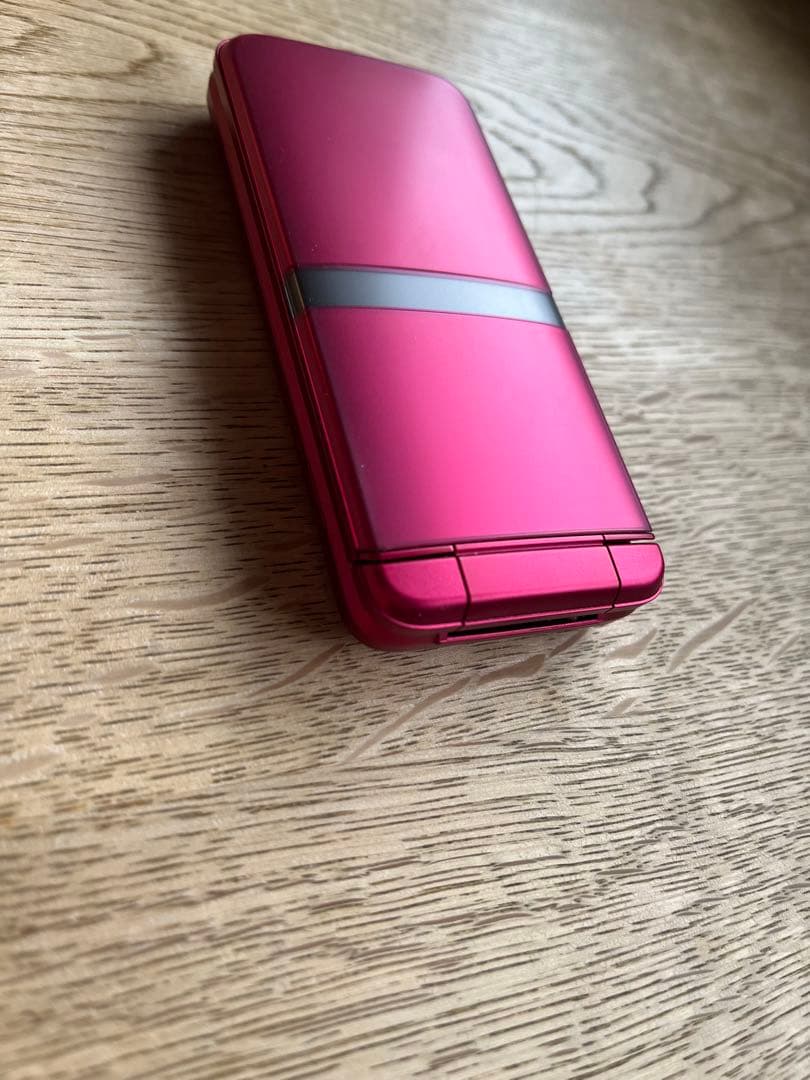 【美品】京セラDIGNO KY-42C レッド 折りたたみ携帯電話 ガラホ