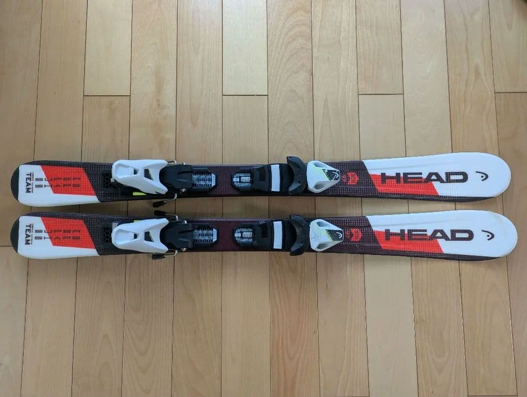 HEAD キッズスキー板 97cm ビンディング付き　ストックセット