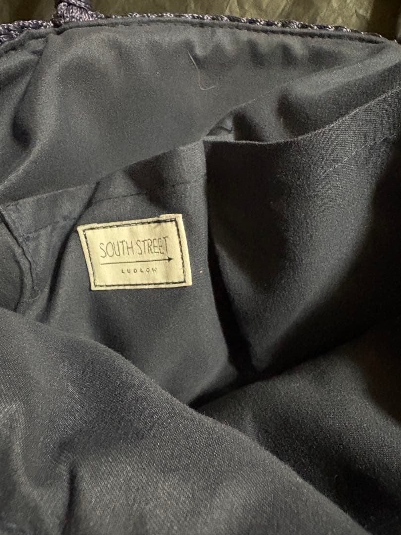 ラドロー★猫ワッペン濃紺トートバッグ美品