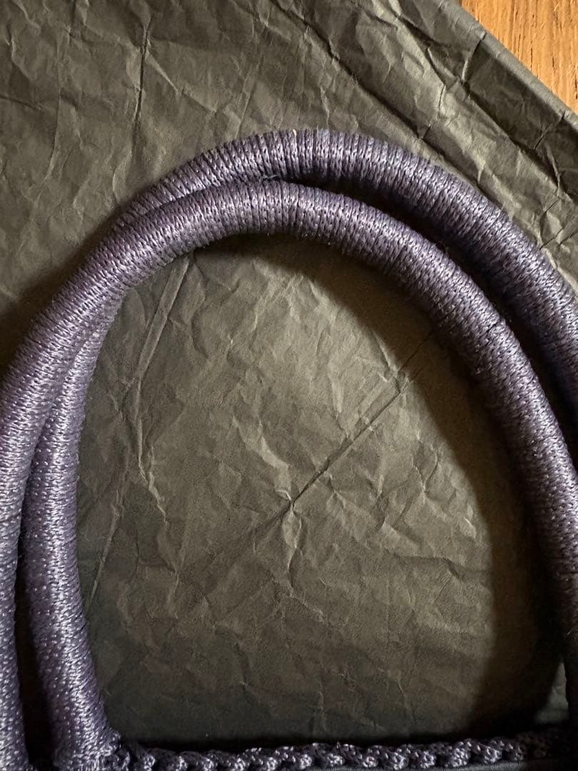 ラドロー★猫ワッペン濃紺トートバッグ美品