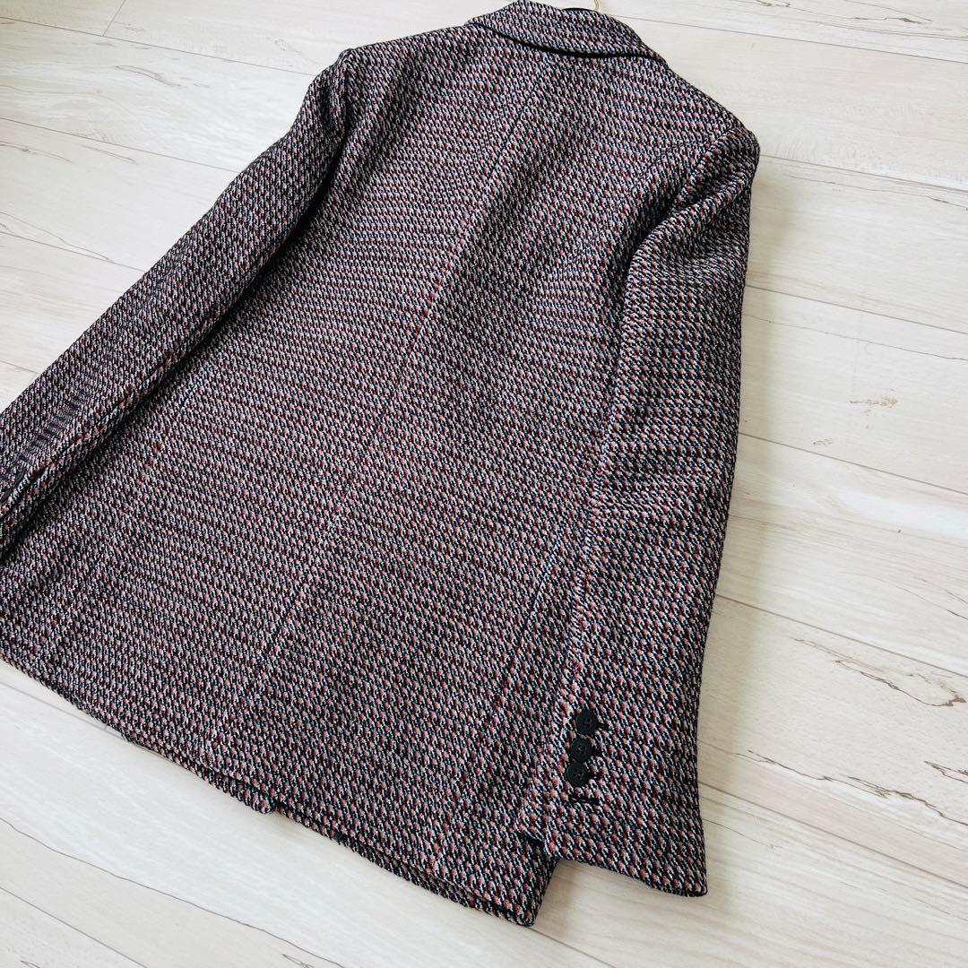 【未使用タグ付】セオリー　ツイルジャケット　　ダブルブレスト　千鳥　21AW